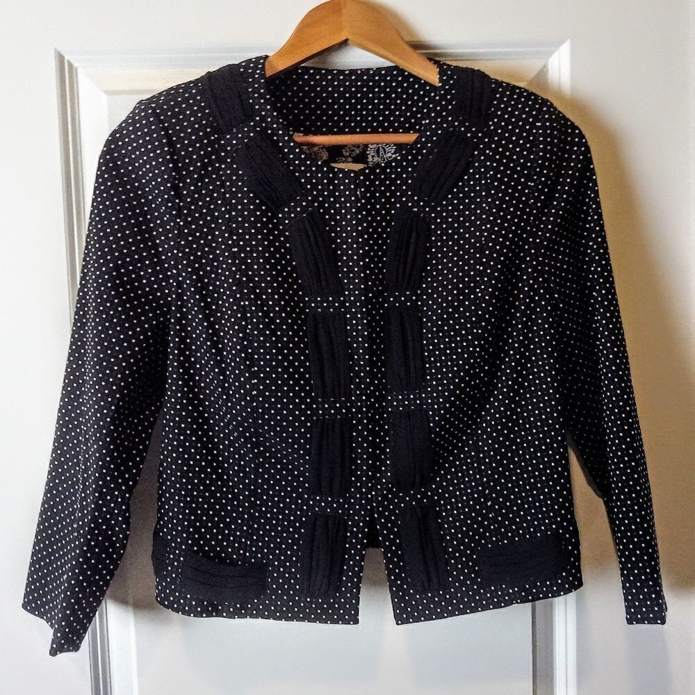 Cabi Black 5156 Seaside Chic Square Dot Jacket